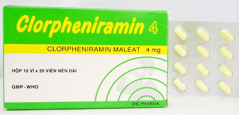 Clorpheniramin giúp làm giảm nhanh triệu trứng nổi mề đay mẩn ngứa