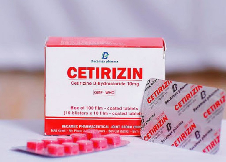 Thuốc Cetirizin giúp ức chế các phản ứng dị ứng, làm giảm triệu trứng ngứa ngáy khó chịu