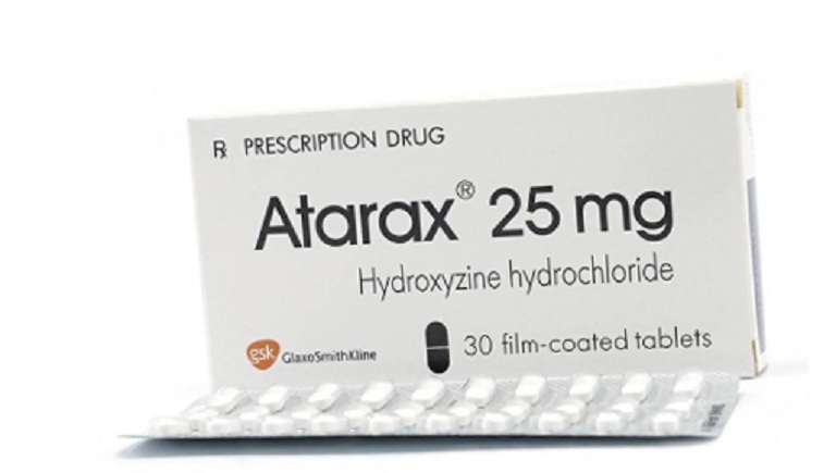 Atarax có tác dụng cảo thiện các triệu chứng ngoài da do mề đay mẩn ngứa