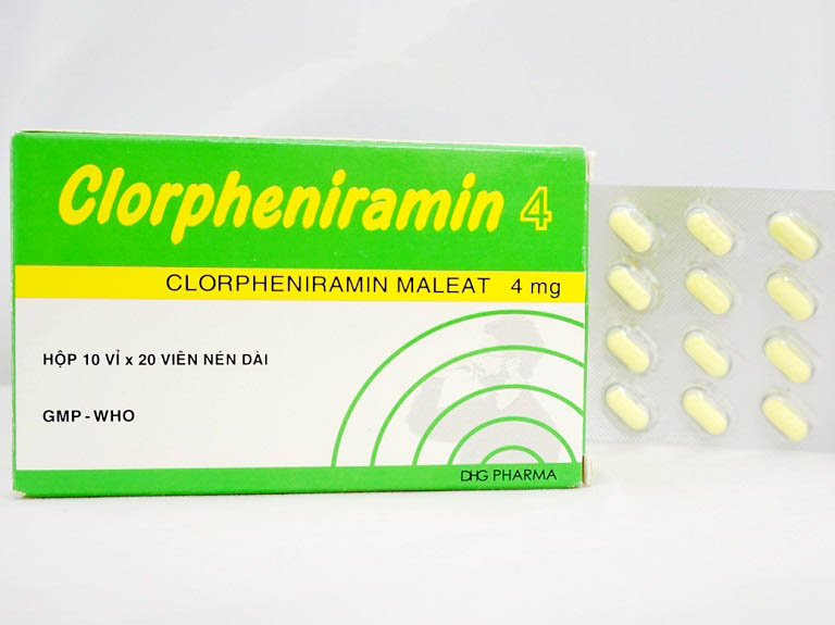 Thuốc Clorpheniramin - hoạt động theo cơ chế kháng H1