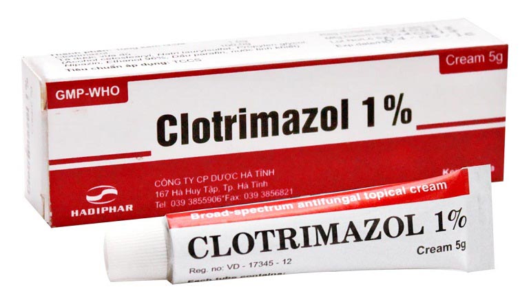 Dùng thuốc bôi Clotrimazole trị bệnh ngoài da