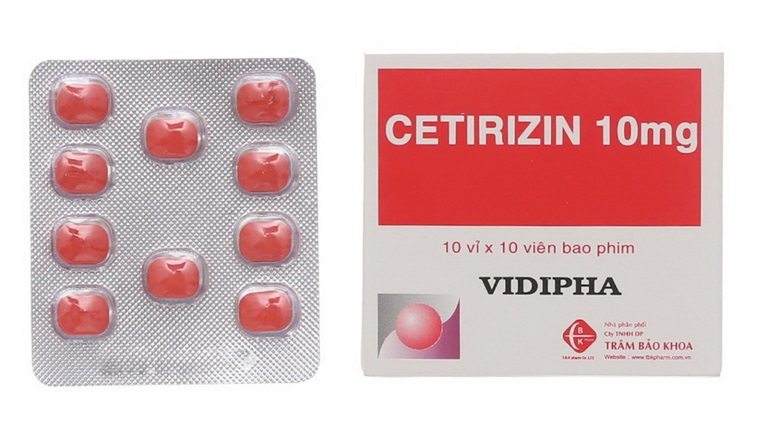 Thuốc Cetirizine giúp làm giảm nhanh các triệu chứng của bệnh chàm
