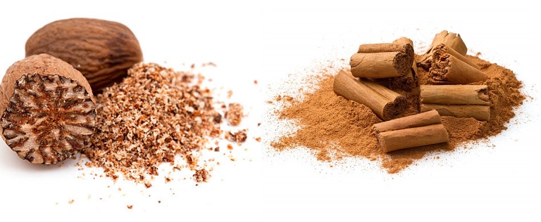 Hạt nhục đậu và bột quế cũng tạo nên hỗn hợp đắp da tốt cho bệnh nhân chàm