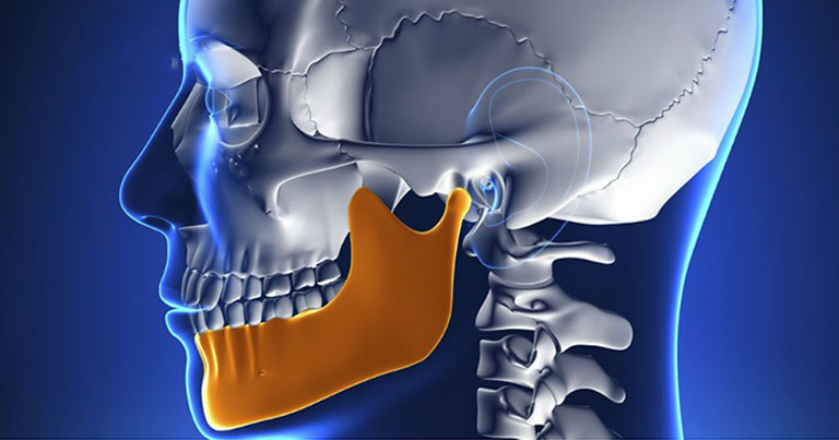 Vị trí của xương hàm dưới