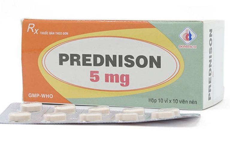 Thuốc kháng viêm Prednisone được sử dụng khá phổ biến trong điều trị mề đay ở trẻ em