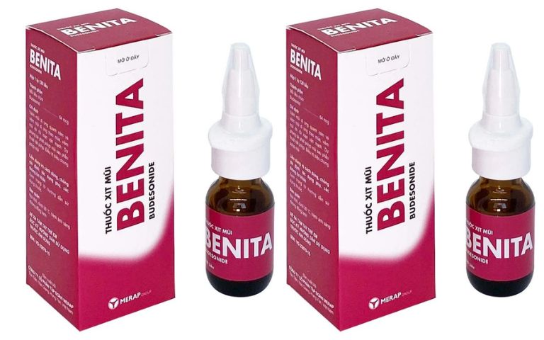 Benita là thuốc xịt mũi trị viêm xoang, có khả năng tác động trực tiếp lên đường hô hấp