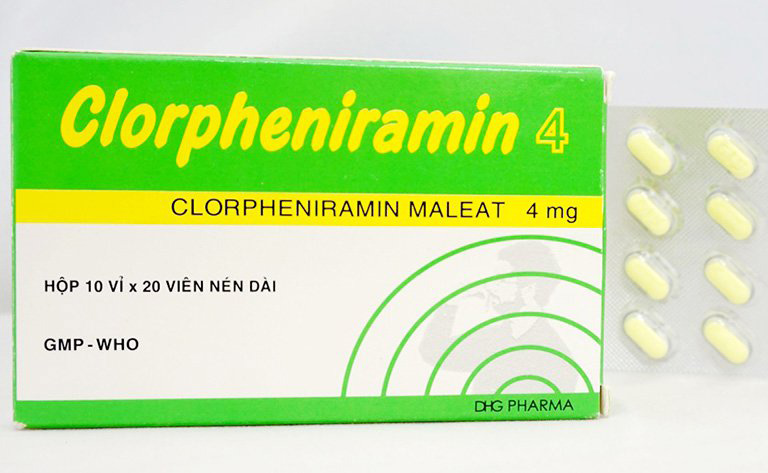 Sử dụng thuốc kháng Histamin như Clorpheniramin khi cơ thể dị ứng thực phẩm