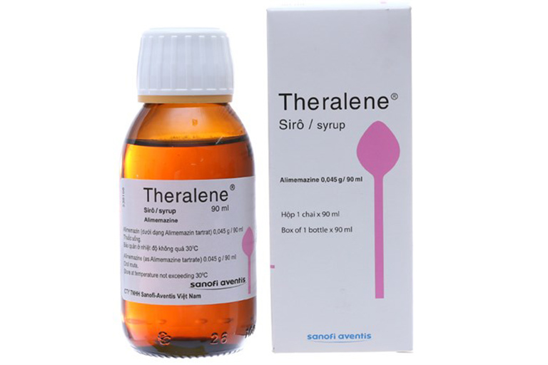 Siro trị mề đay Theralene có hiệu quả trong điều trị các triệu chứng mề đay tự phát và dị ứng thời tiết